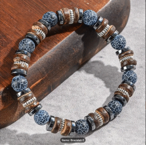 Mens Natural Bead Bracelet