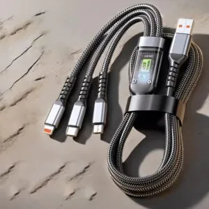 100W Max 3-in-1 Fast Charging Cable