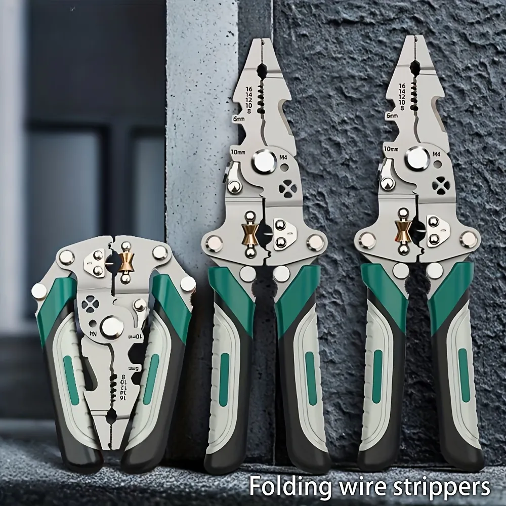Foldable Multi-Tool Pliers for Electricians