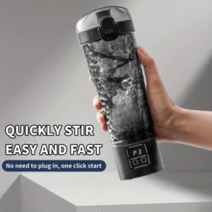 Smart Blend Cup – USB Rechargeable Self-Stirring Mug with Digital Display (1300mAh, 5W)