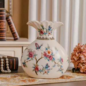 Ceramic Vase – European Country Style, Perfect For Enhancing Home And Room Décor