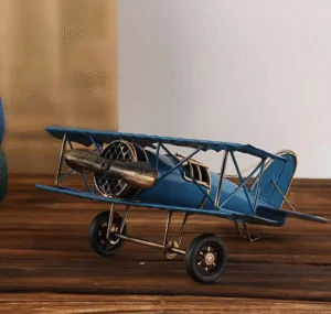 Classic Handcrafted Iron Biplane