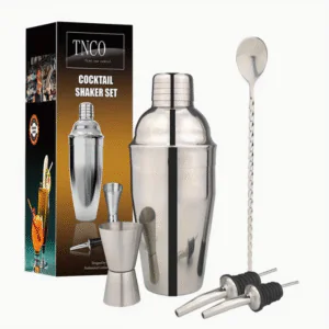 5 Piece Stainless Steel Bartender Kit
