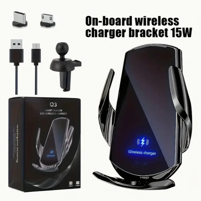AutoLock 15W Wireless Fast Charger