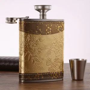 8oz Stainless Steel Wine Flagon