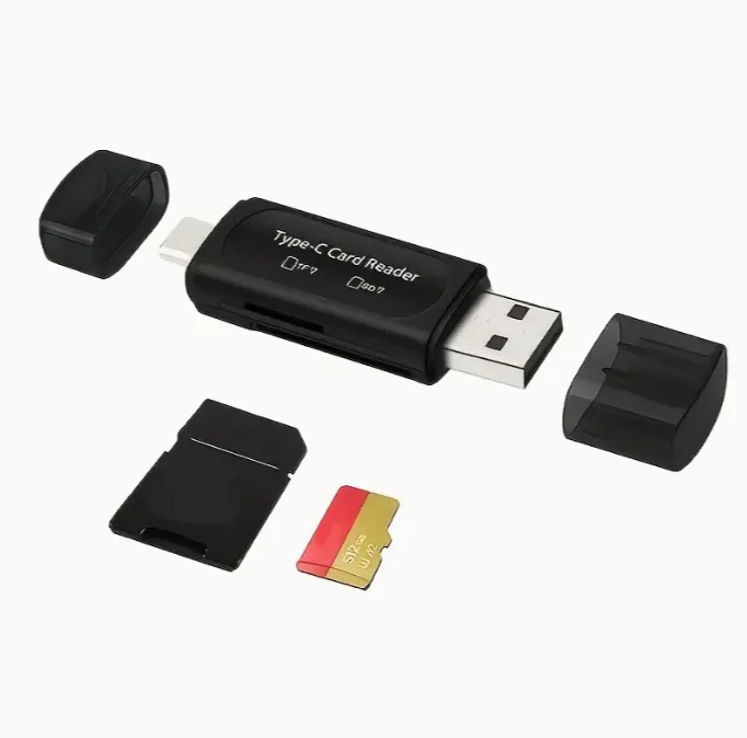USB Micro SD Card Reader 4-in-1