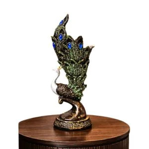 Peacock Tail Vase Decoration - Home Decoration